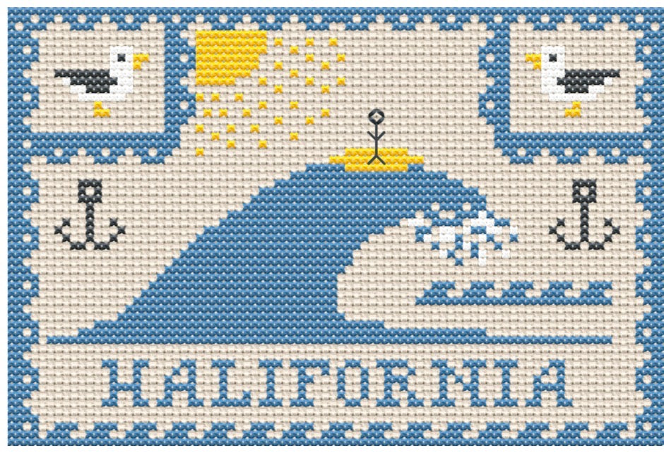 COMING SOON: Halifornia Cross Stitch Kit