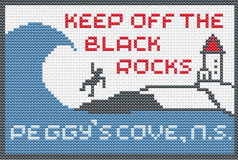 COMING SOON: Keep Off the Black Rocks (Peggy's Cove) Cross Stitch Kit