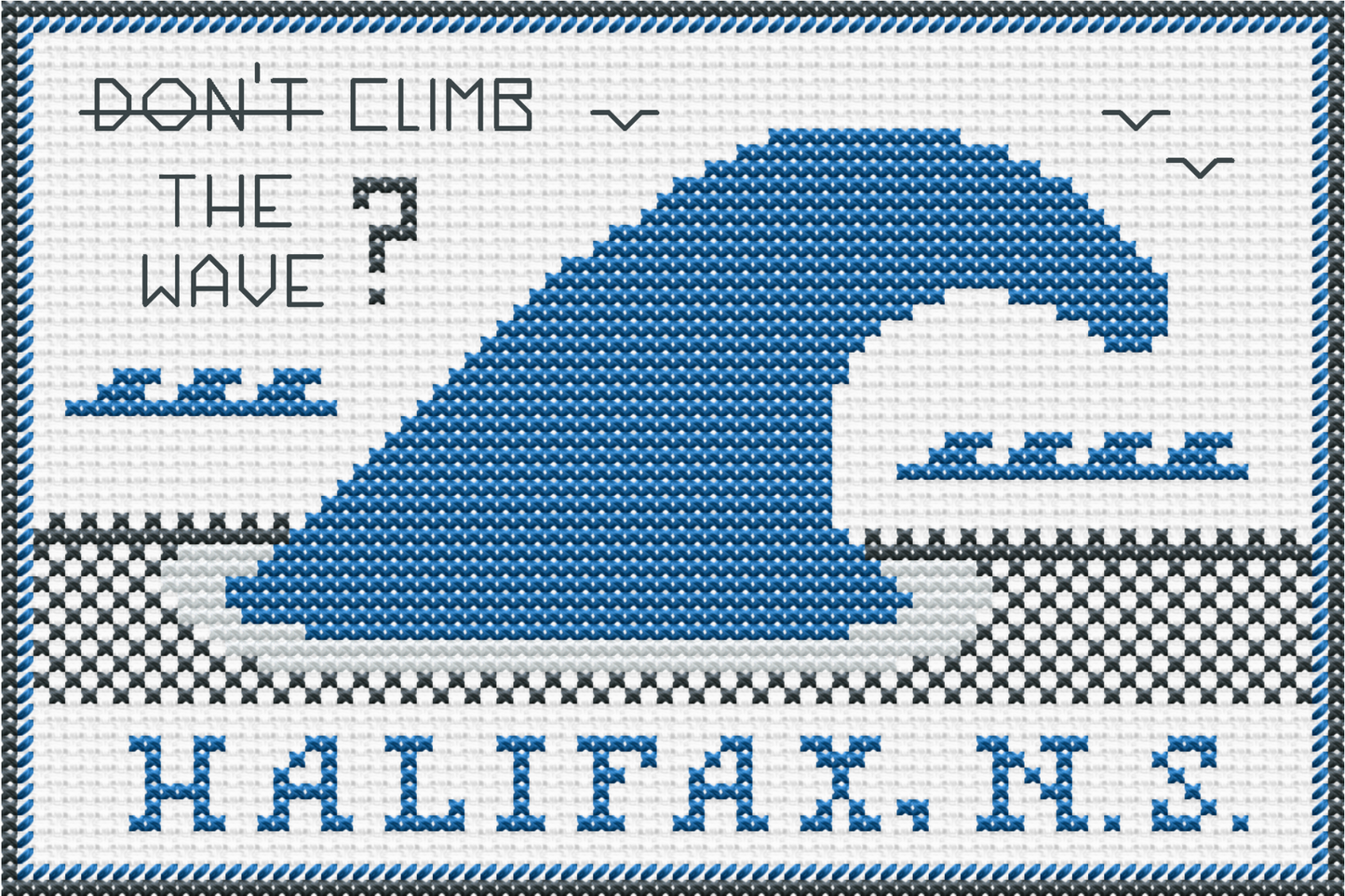 COMING SOON: The Waterfront Wave Cross Stitch Kit